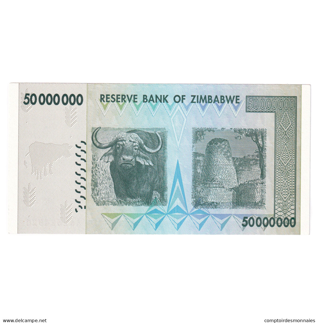 Billet, Zimbabwe, 50 Million Dollars, 2008, KM:79, NEUF - Zimbabwe