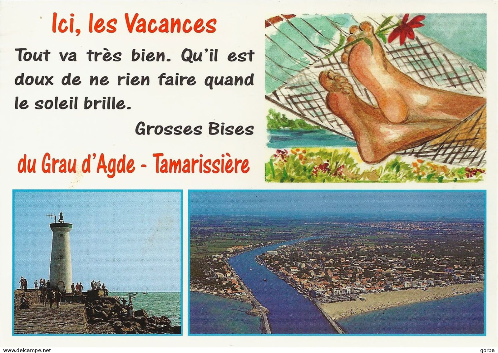 *CPM - 34 - AGDE - Grau D'Agde - La Tamarissière - Multivue - Agde