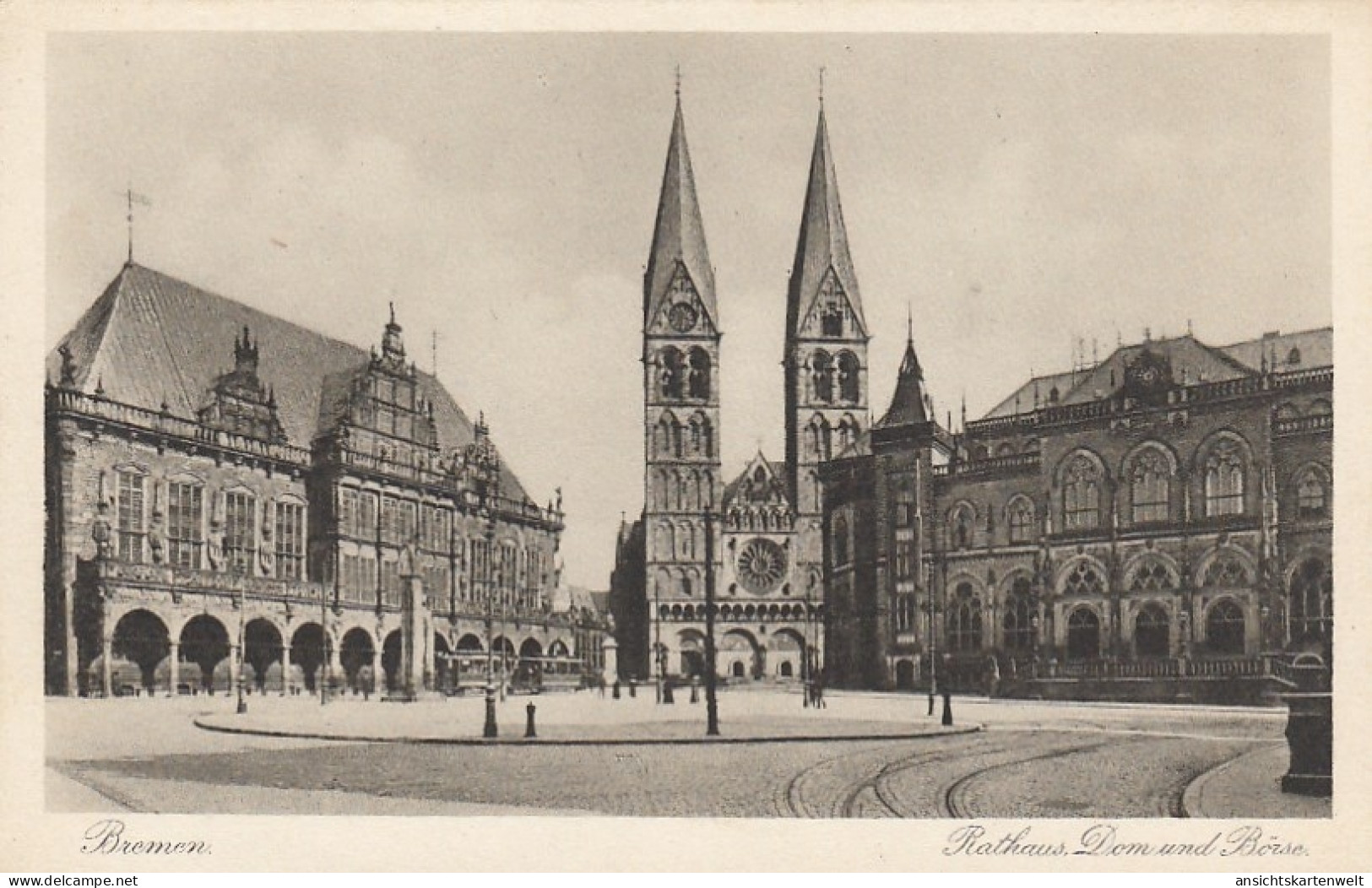 Bremen, Rathaus, Dom Und Börse Ngl #E7699 - Altri & Non Classificati