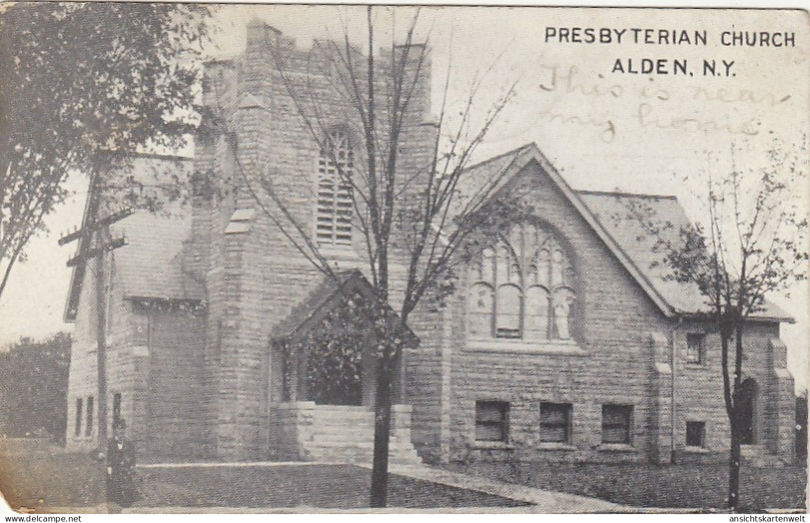 Alden, N.Y., Presbyterian Church Gl1911 #E9121 - Andere & Zonder Classificatie