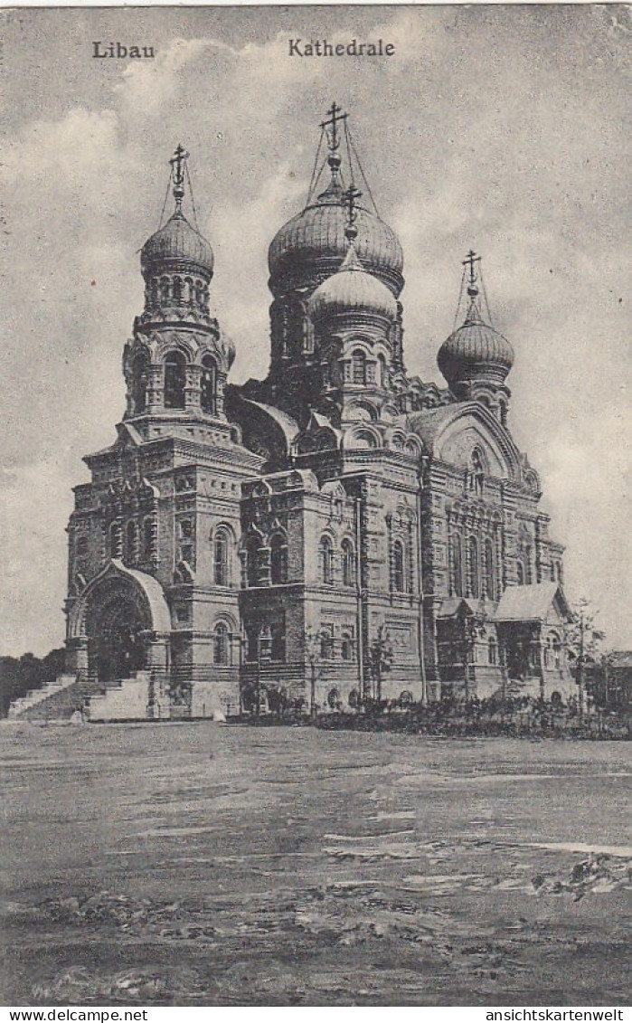 LV Libau, Kathedrale Feldpgl1918 #E8487 - Letland