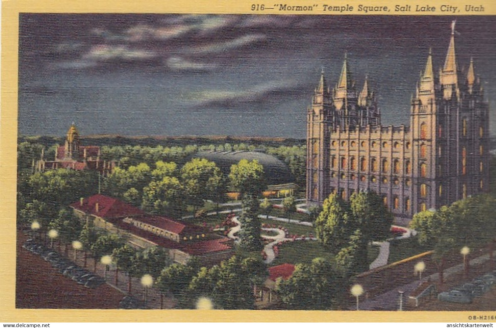 Salt Lake City, Utah, "Mormon" Temple Square Ngl #E8702 - Andere & Zonder Classificatie