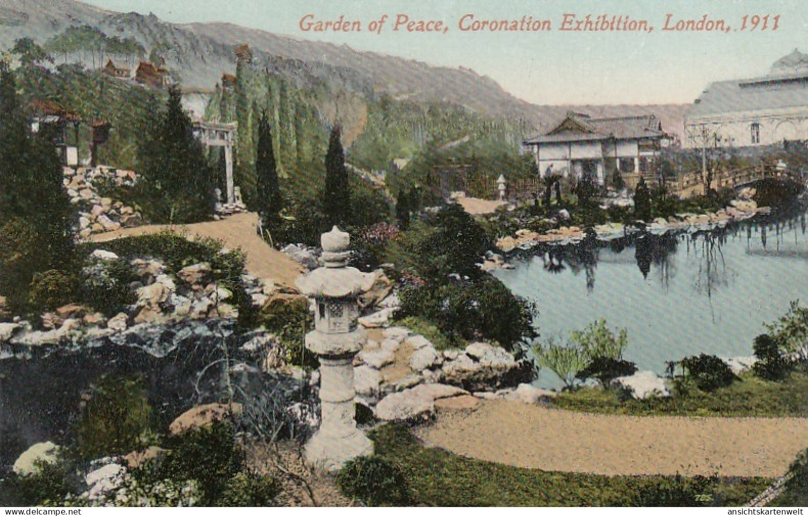 London, Garden Of Peace, Coronatiom Exhibition 1911 Ngl #E9046 - Andere & Zonder Classificatie