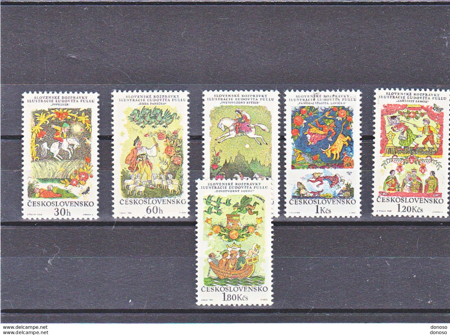 TCHECOSLOVAQUIE  1968 CONTES SLOVAQUES Yvert 1692-1697, Michel 1844-1849 NEUF** MNH Cote 5,50 Euros - Unused Stamps