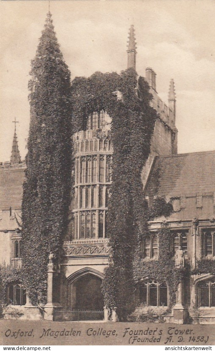 Oxford, Magdalen College, Founder's Tower Ngl #E9041 - Autres & Non Classés