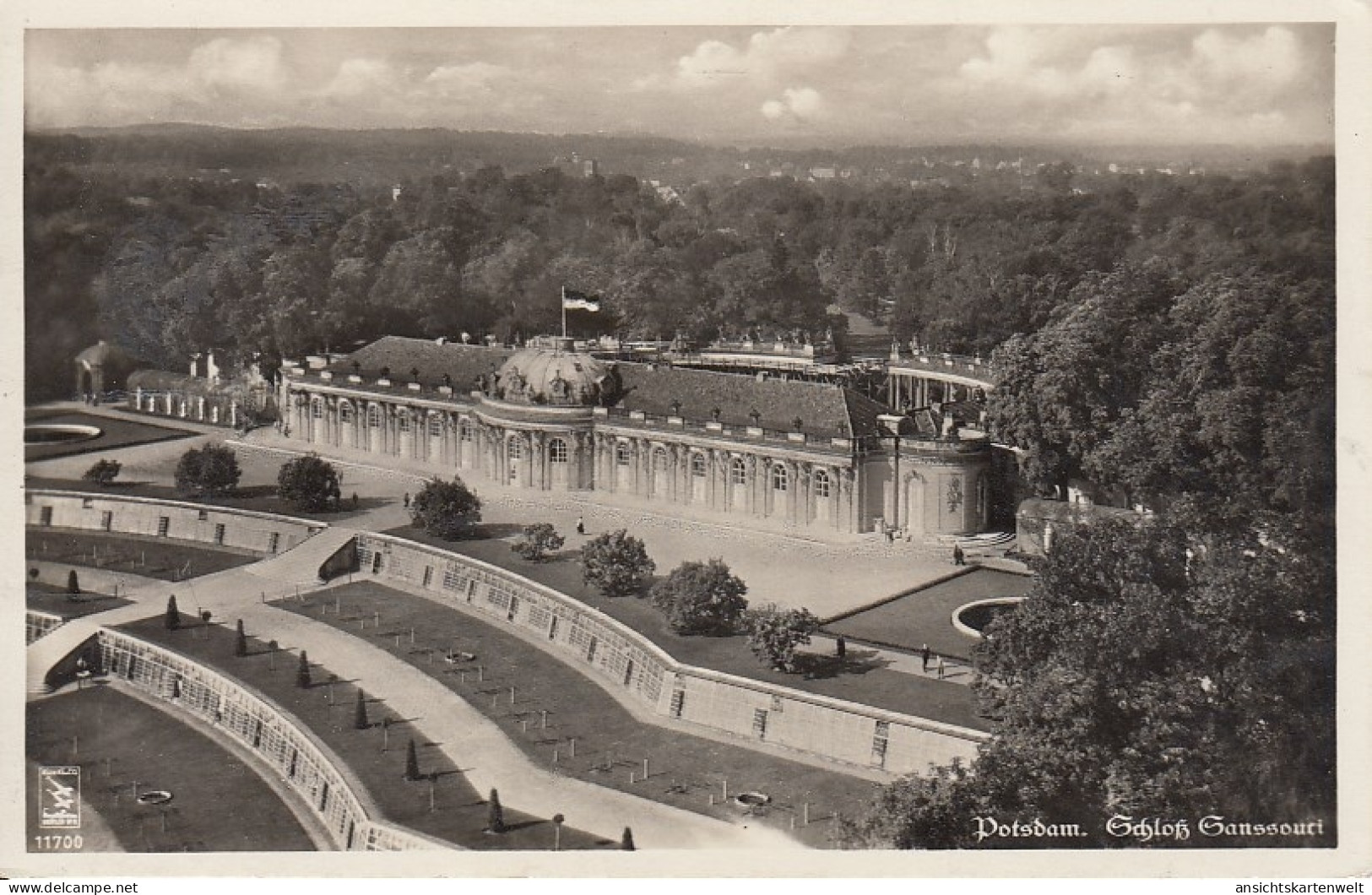 Potsdam. Schloss Sanssouci, Fliegeraufnahme Aus Ca. 50 M Höhe Ngl #F0359 - Sonstige & Ohne Zuordnung