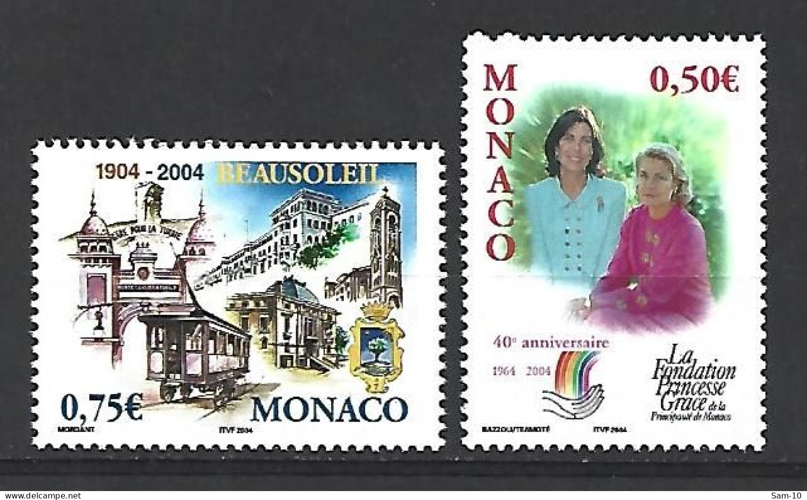 Timbre De Monaco Neuf ** N 2423 / 2425  Vendu Au Prix De La Poste - Unused Stamps