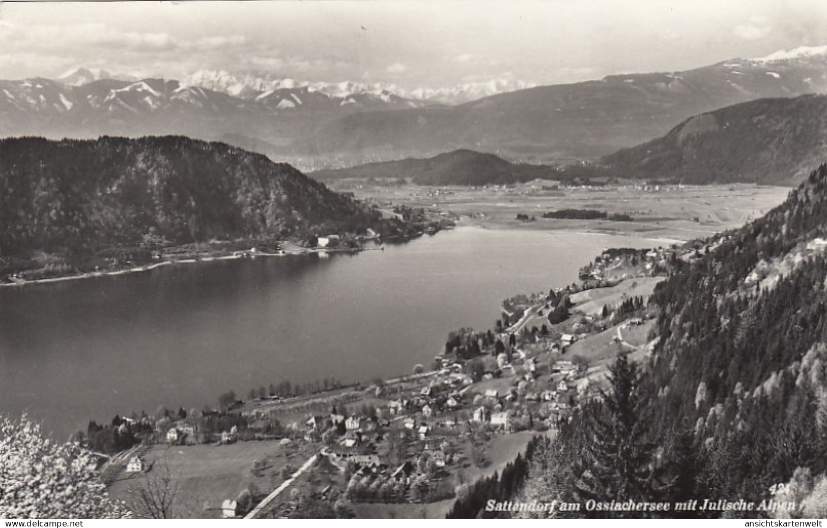 Sattendorf Am Ossiachersee Mit Julischen Alpen, Kärnten, Panorama Gl1959 #E9627 - Sonstige & Ohne Zuordnung