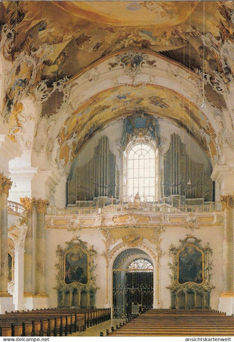 Münster Zwiefalten, Klosterkirche, Blick Zur Hauptorgel Ngl #E9871 - Sculture