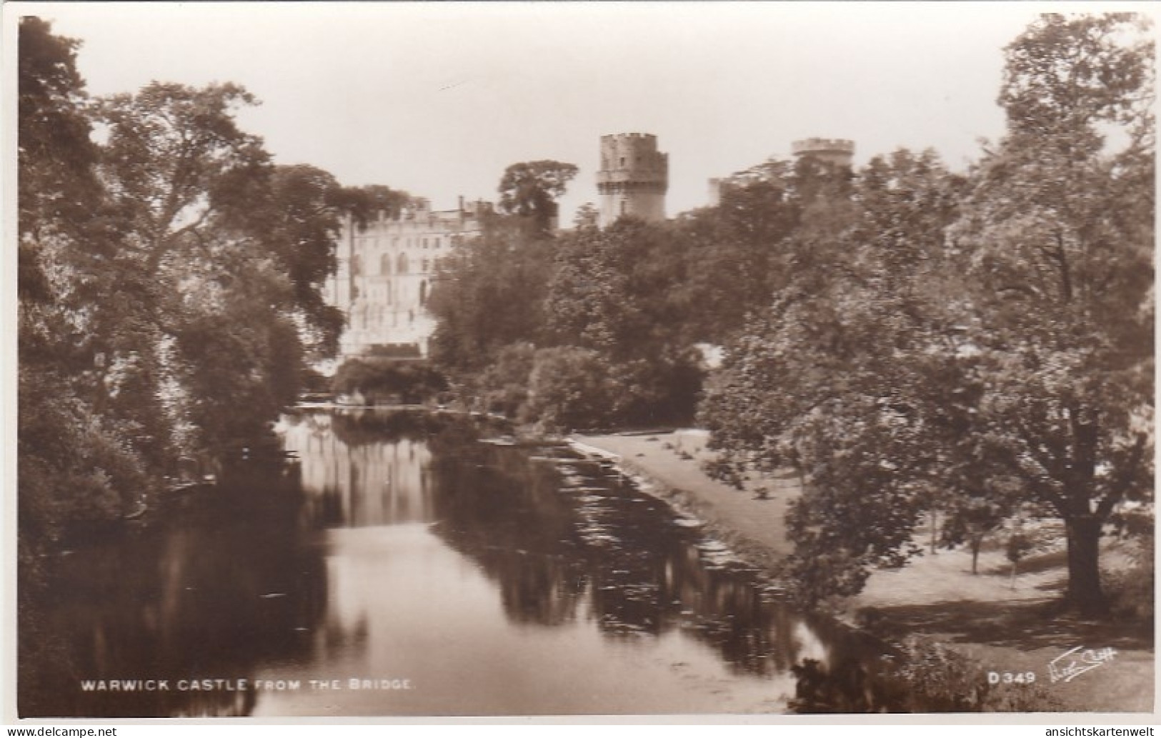 Warwick Castle From The Bridge Ngl #F1371 - Other & Unclassified