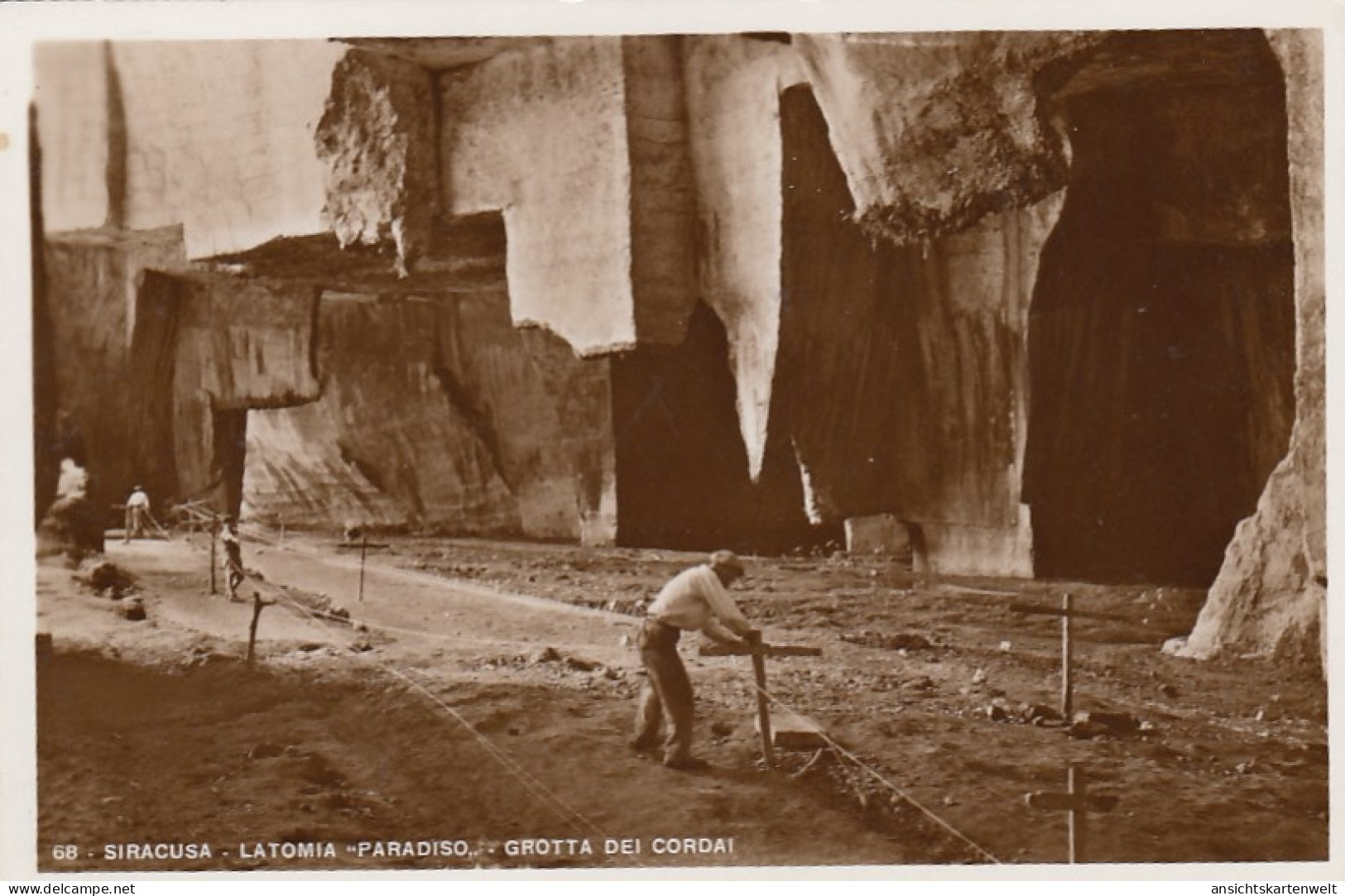 Siracusa, Latomia "Paradiso", Grotta Dei Cordai Ngl #F1495 - Autres & Non Classés