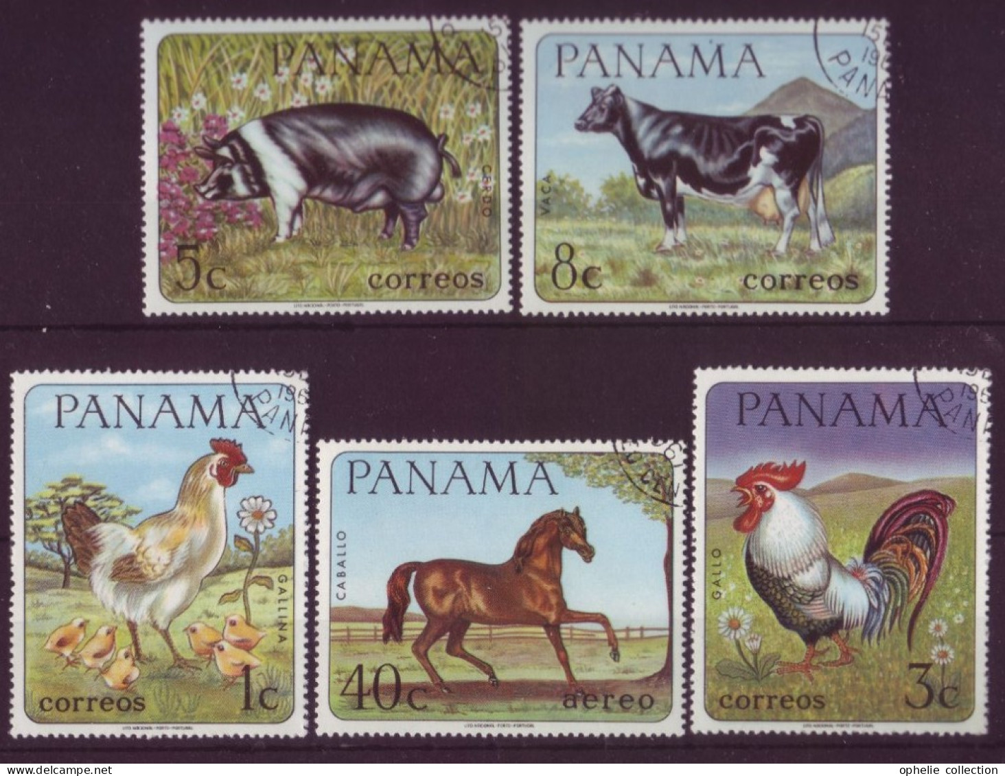 Amérique - Panama - Faune - 5 Timbres Différents - 7284 - Panama