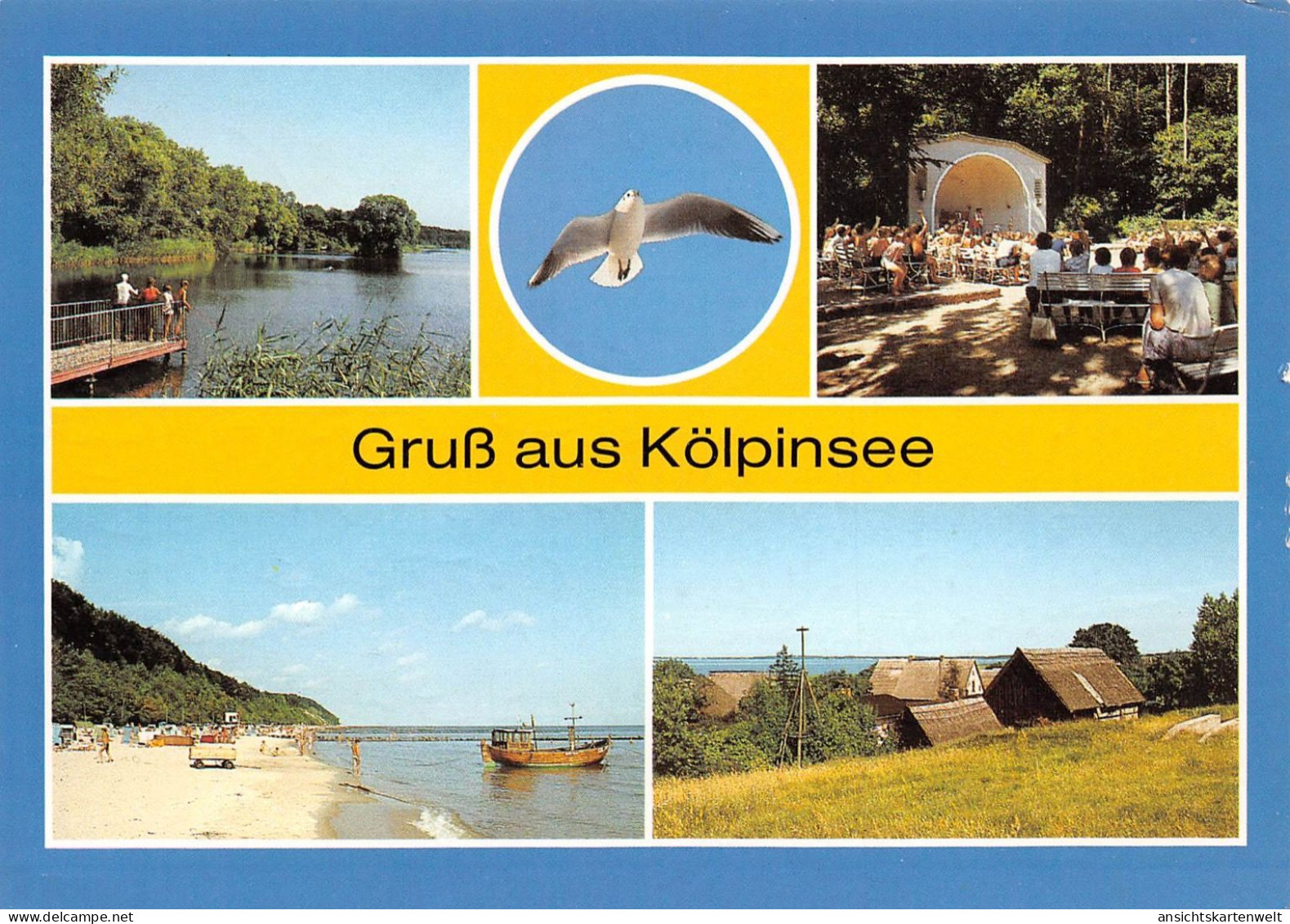 Loddin (Kreis Wolgast) Ortsteil Kölpinsee Teilansichten Gl1989 #169.383 - Otros & Sin Clasificación