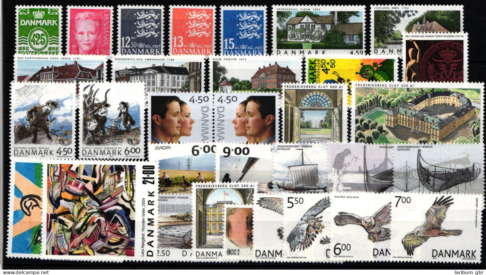 Dänemark Jahrgang 2004 Mit 1488-1519 Postfrisch #KF788 - Sonstige & Ohne Zuordnung