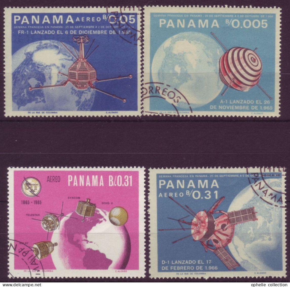 Amérique - Panama - Space - 4 Timbres Différents - 7286 - Panama