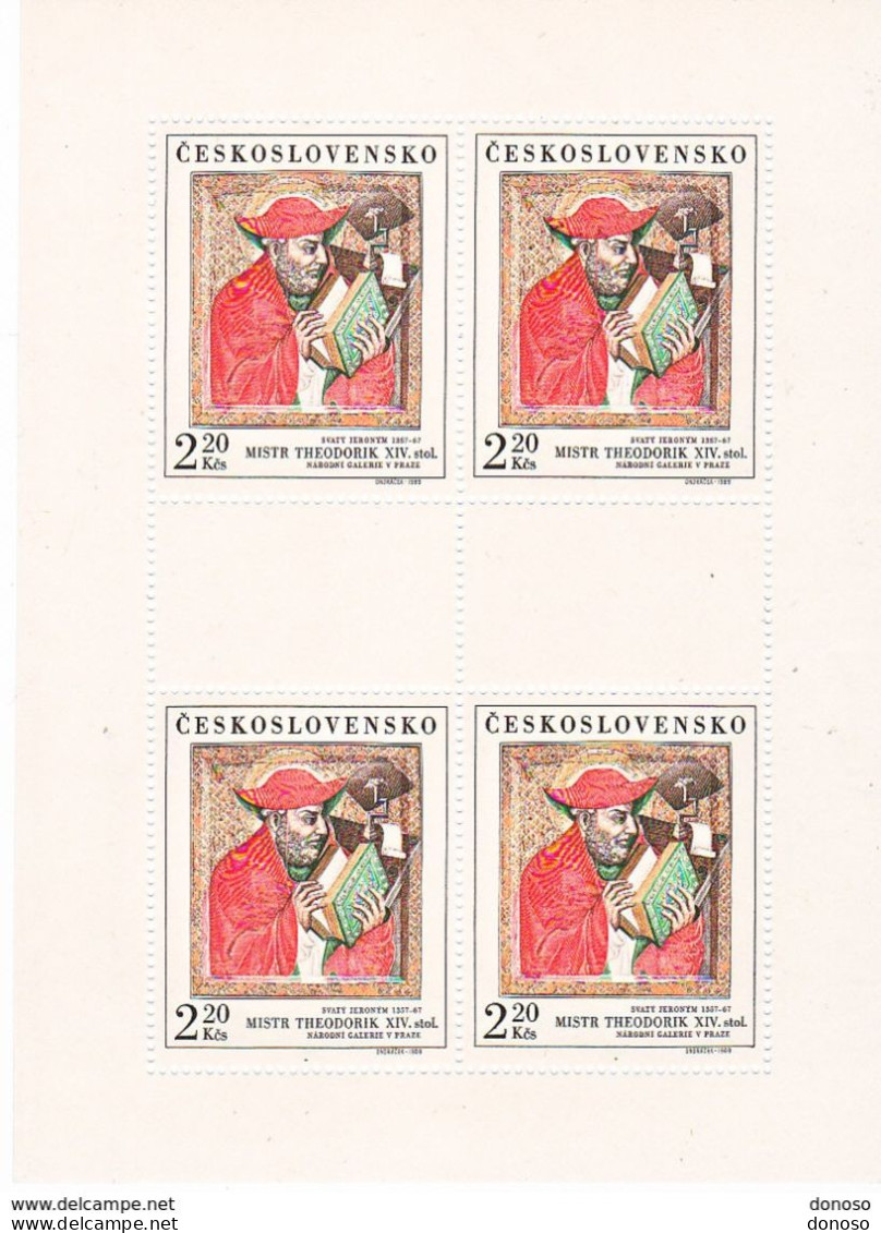 TCHECOSLOVAQUIE 1969 PEINTURES 5 BLOCS DE 4 Yvert 1756-1760, MIchel 1910-1914 KB NEUF** MNH Cote Yv 55 Euros - Unused Stamps