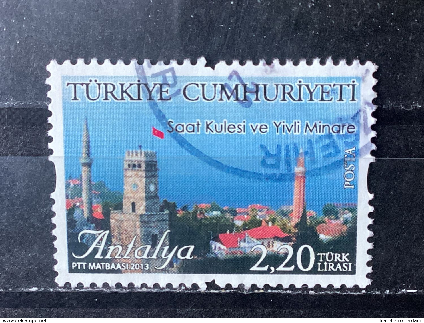 Turkey / Turkije - Tourism, Antalya (2.20) 2013 - Oblitérés