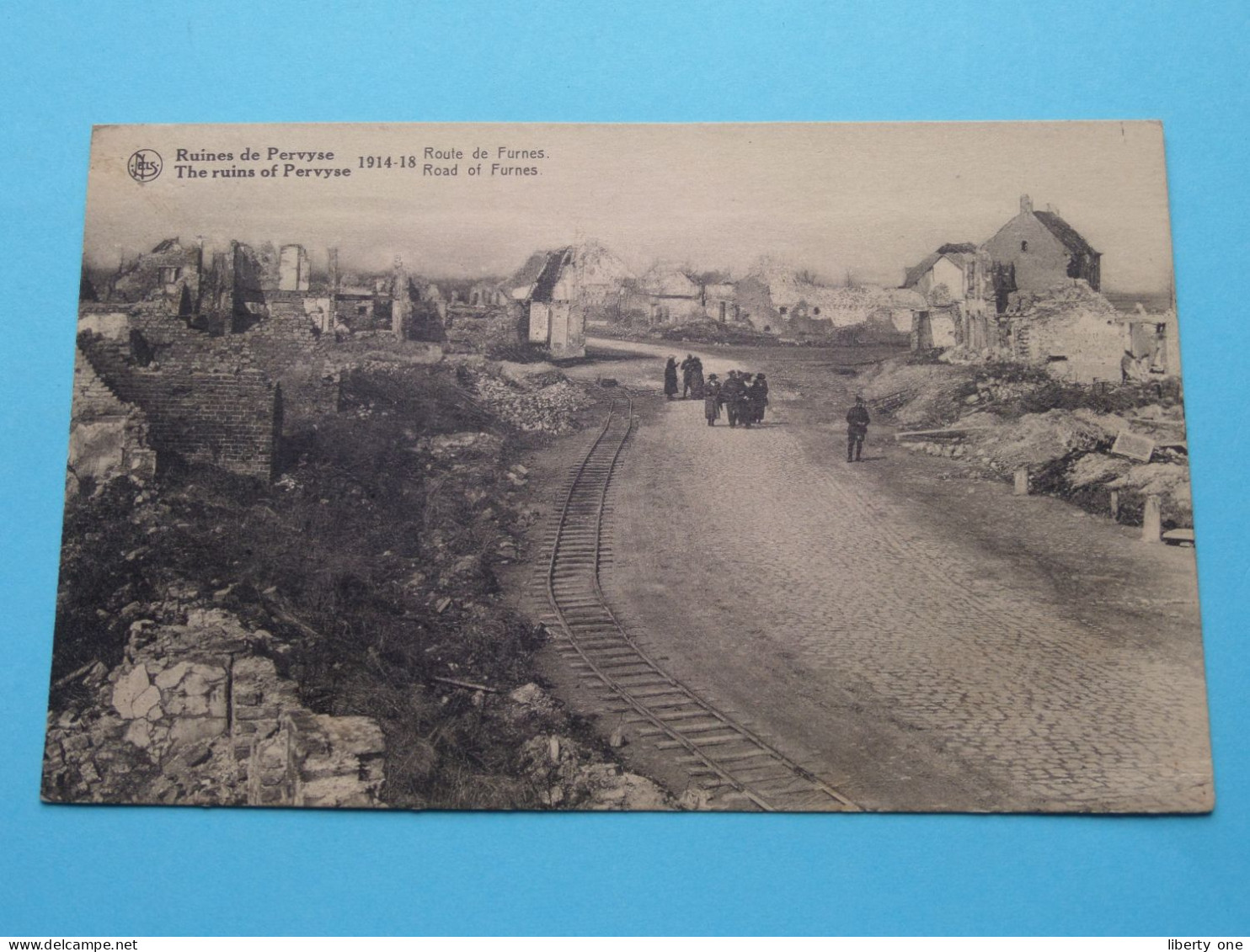 Ruines De PERVYSE Route De Furnes 1914-1918 ( Edit.: J. Revyn ) 1922 ( Zie / Voir Scans ) ! - Diksmuide