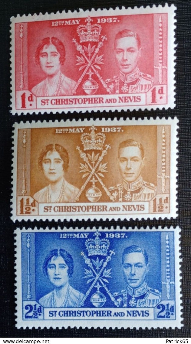 St.Christopher And Nevis 1937 Coronation  MNH - San Cristóbal Y Nieves - Anguilla (...-1980)