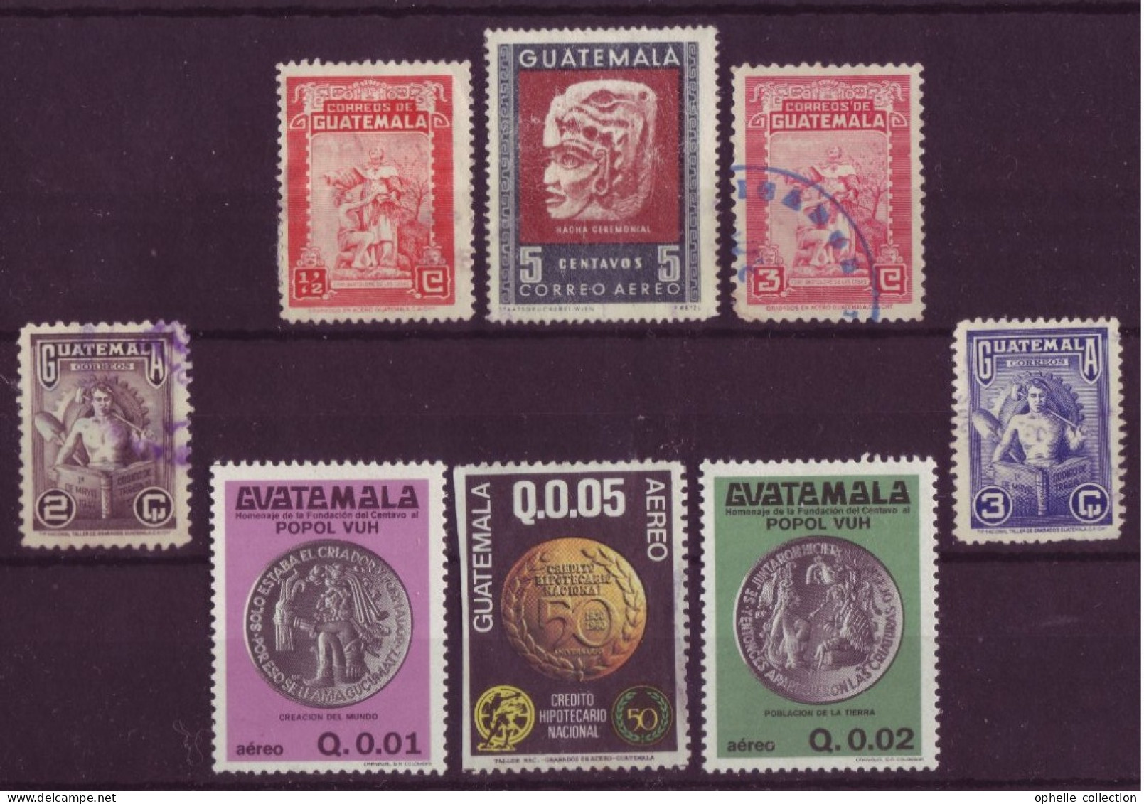 Amérique - Guatemala - Collections - 8 Timbres Différents - 7291 - Guatemala