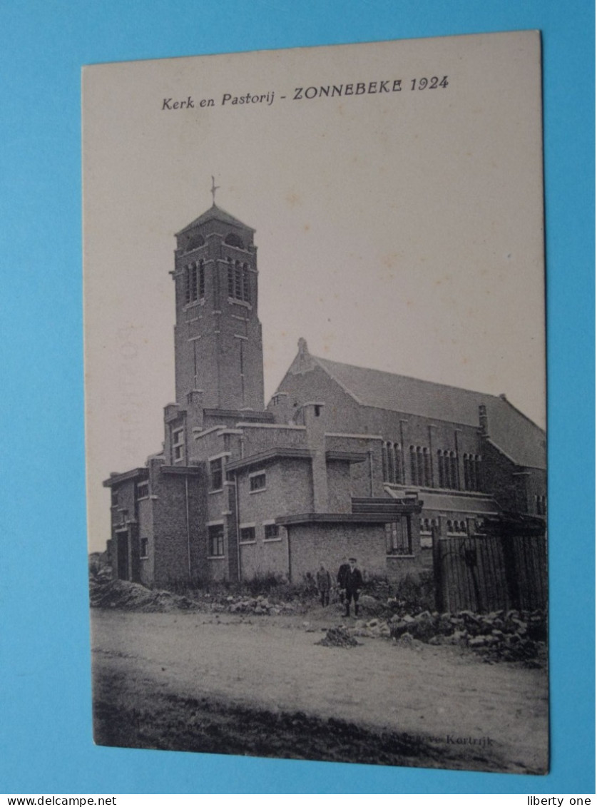 Kerk En Pastorij ZONNEBEKE 1924 ( Edit.: ? ) 19?? ( Zie / Voir Scans ) ! - Zonnebeke