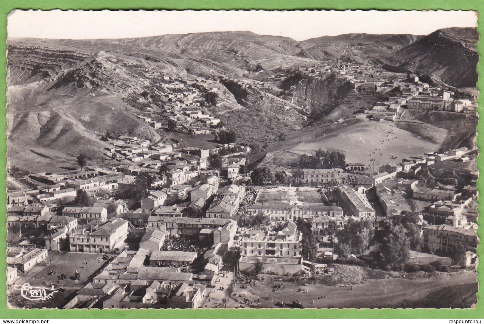 Belle CPSM BOUGHARI Vue Aérienne Ville Dans Le Fond La Zaouia Le Ksar Alger Algérie Format CPA - Algerien