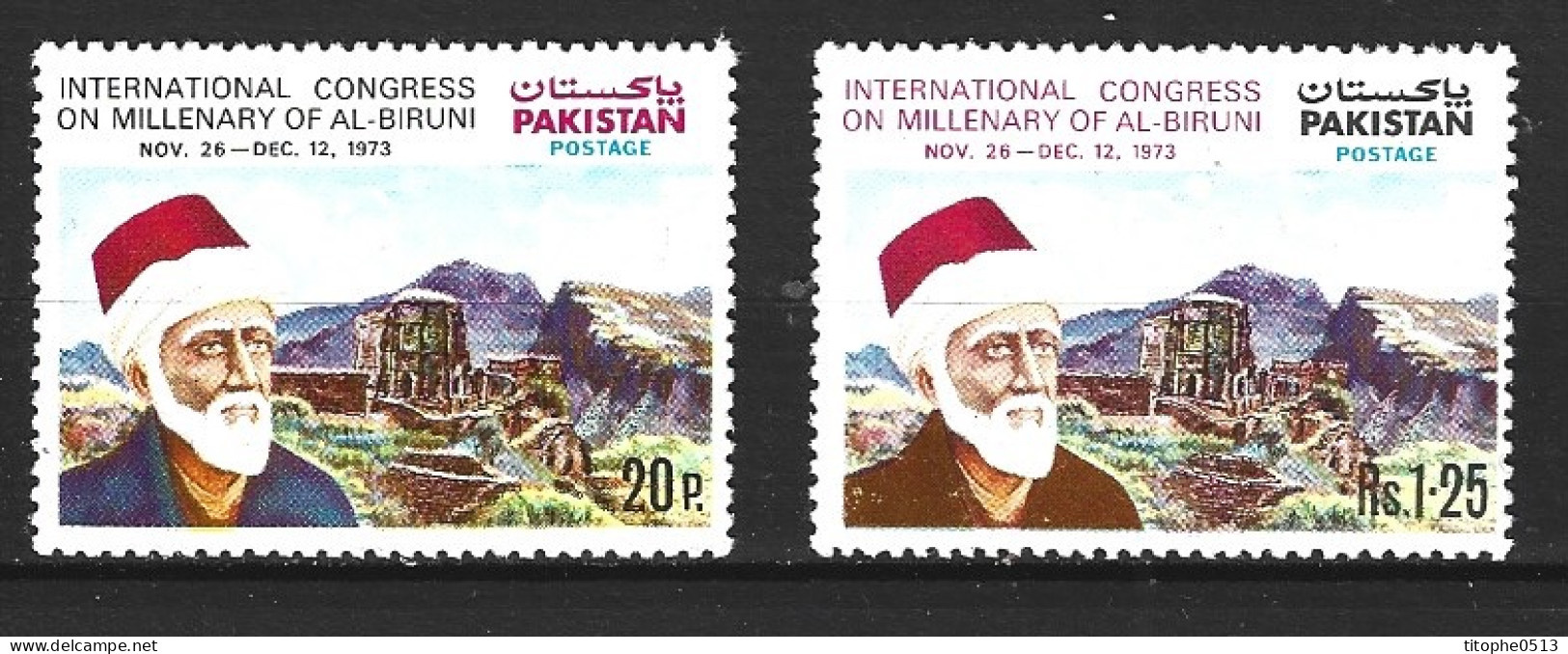 PAKISTAN. N°354-5 De 1973. Astronome Al Bruni. - Sterrenkunde