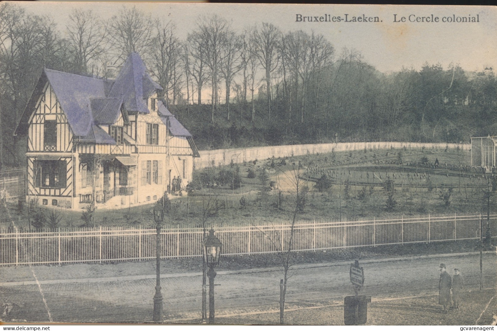 BRUXELLES.   LAEKEN. LE CERCLE COLONIAL.   KREUKJE L.O. HOEK      ZIE AFBEELDINGEN - Laeken