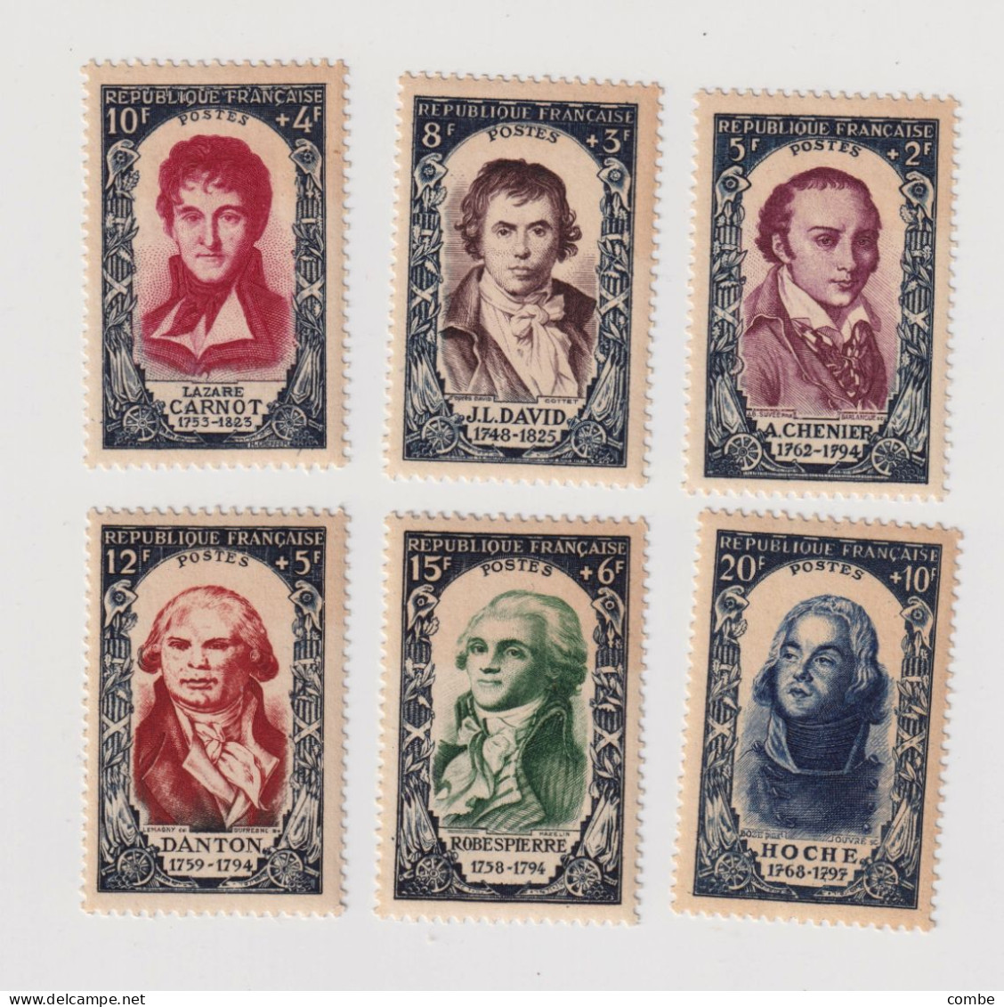 SERIE**.  CELEBRITES DU XVIII° - Unused Stamps