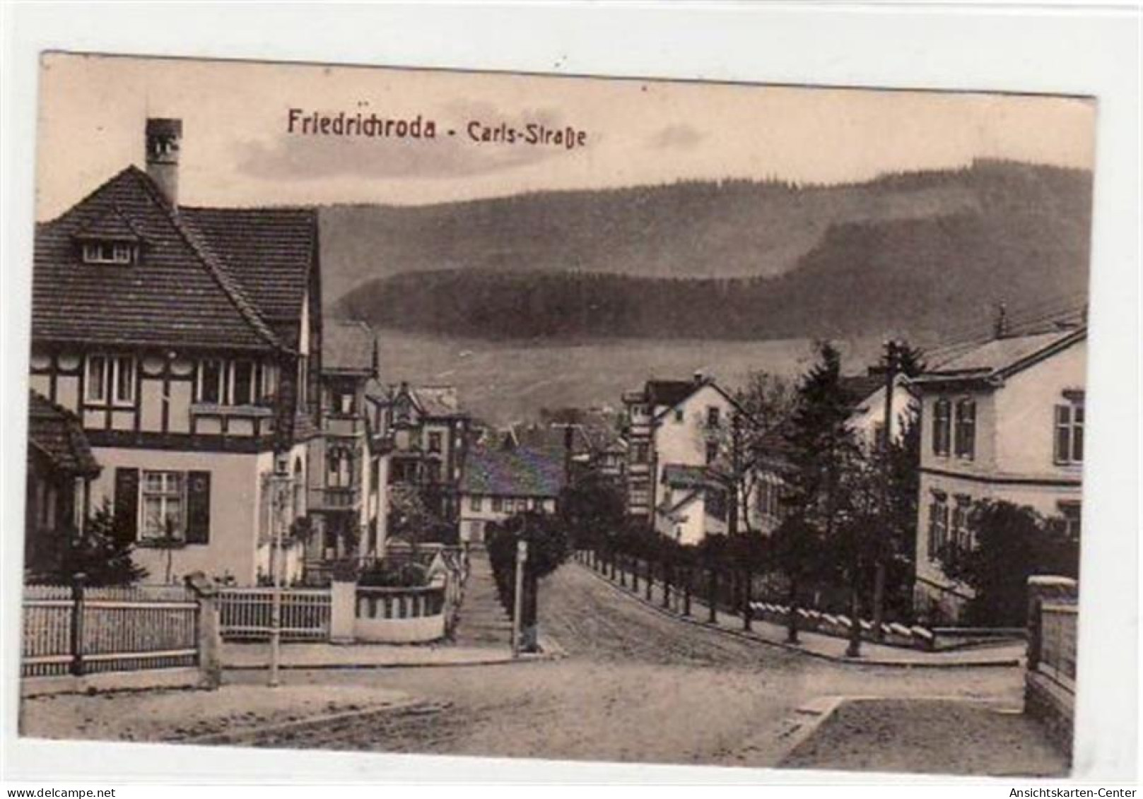 39002007 - Friedrichroda. Carls-Strasse Gelaufen 1944. Top Erhaltung. - Friedrichroda