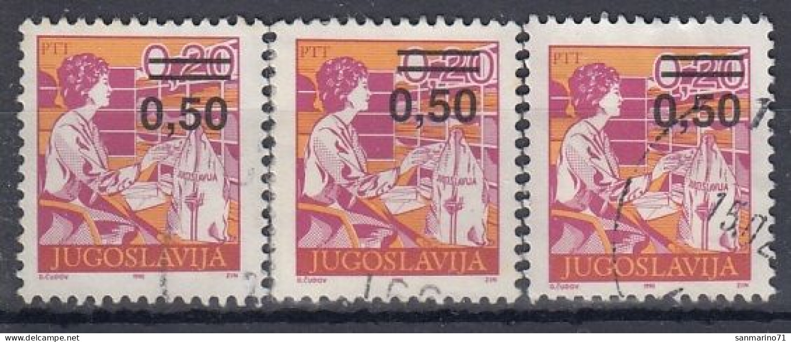 YUGOSLAVIA 2437,used,falc Hinged - Posta