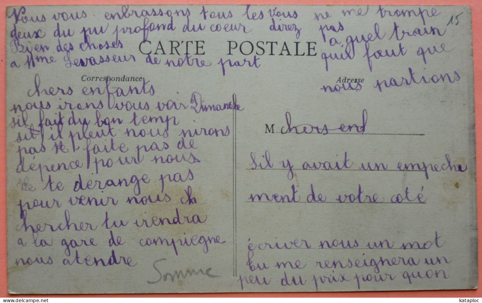 CARTE BEAUFORT - 80 - RUE MOISE - 2 SCANS -20 - Other & Unclassified