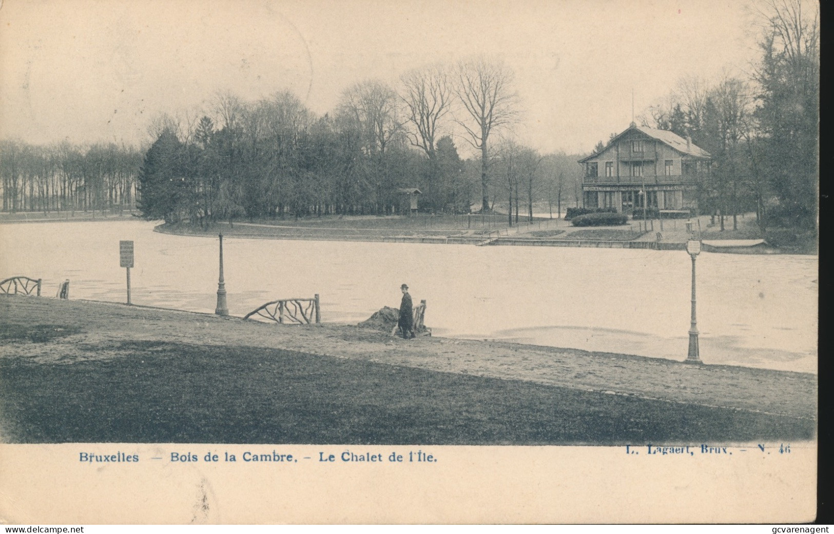 BRUXELLES.  BOIS DE LA CHAMBRE.   LE CHALET DE L'ILE    ZIE AFBEELDINGEN - Forests, Parks