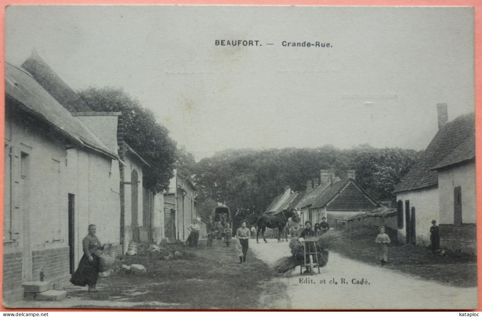 CARTE BEAUFORT - 80 - GRANDE RUE - 2 SCANS -20 - Sonstige & Ohne Zuordnung