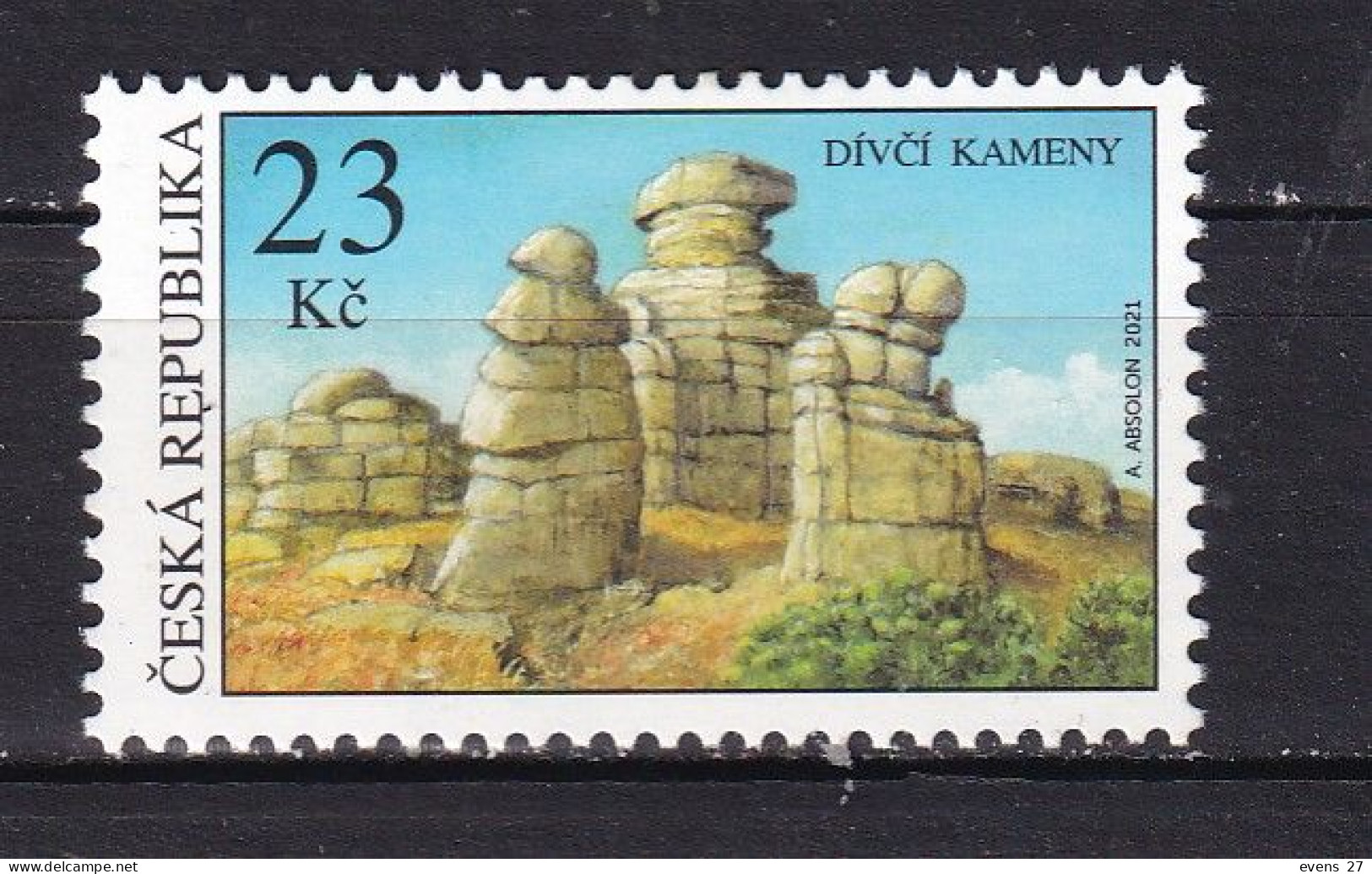 CZECH REPUBLIC-2021-ANCIENT ROCK FORMATIONS-MNH. - Neufs