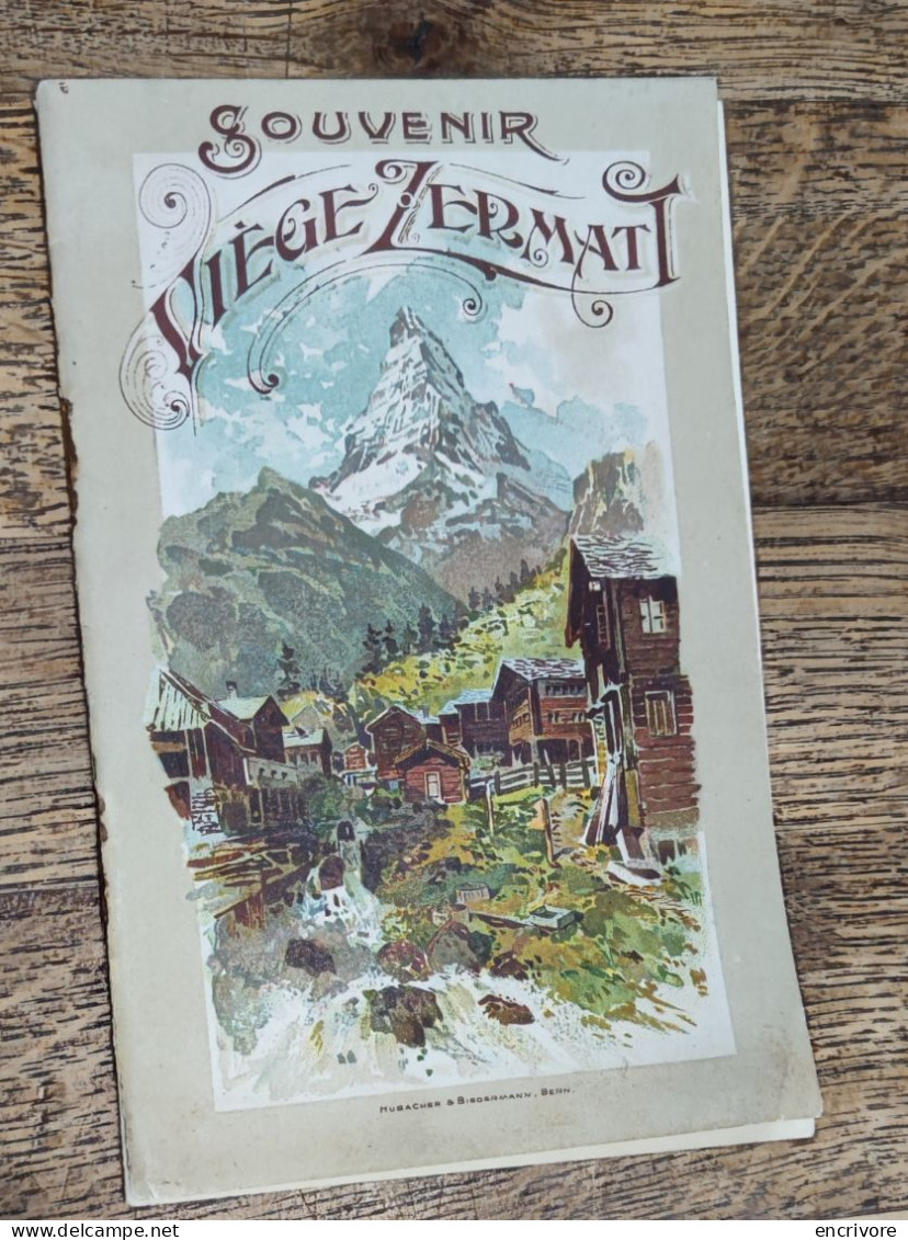 ZERMATT Souvenir Viege Zermatt Carte - Dépliants Touristiques