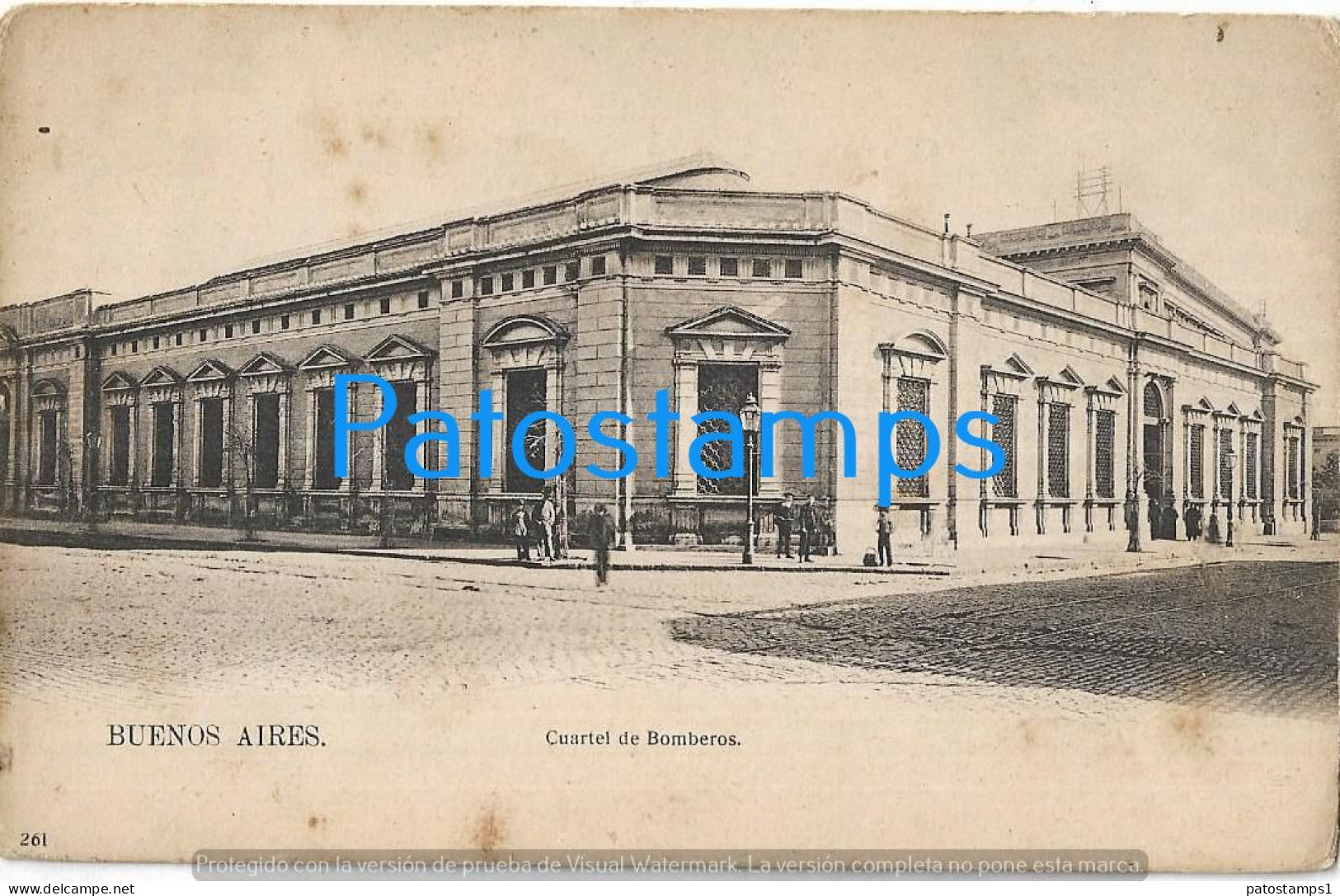 228304 ARGENTINA BUENOS AIRES CUARTEL DE BOMBEROS FIRE STATION SPOTTED POSTAL POSTCARD - Argentine