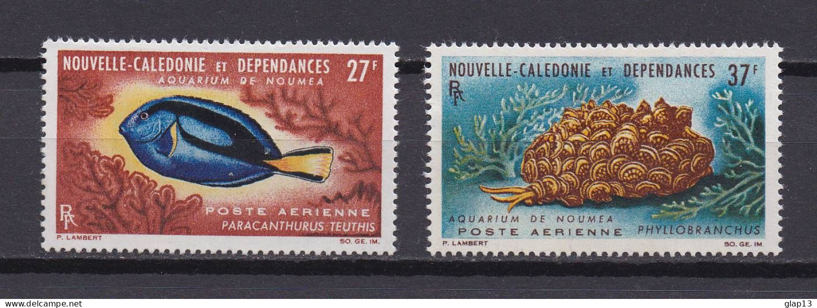 NOUVELLE-CALEDONIE 1965 PA N°77/78 NEUF AVEC CHARNIERE FAUNE MARINE - Nuevos