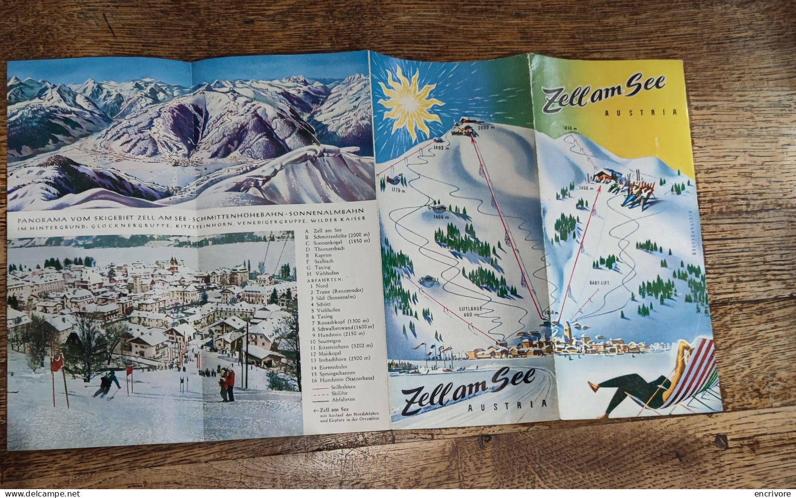 ZELL AM SEE Austria Autriche Ski Sports D'hiver - Dépliants Touristiques