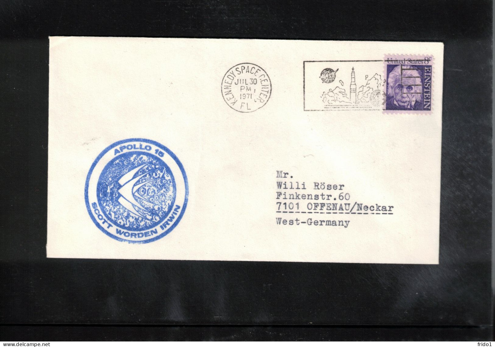 USA 1971 Space / Weltraum - Apollo 15  Interesting Cover - Stati Uniti