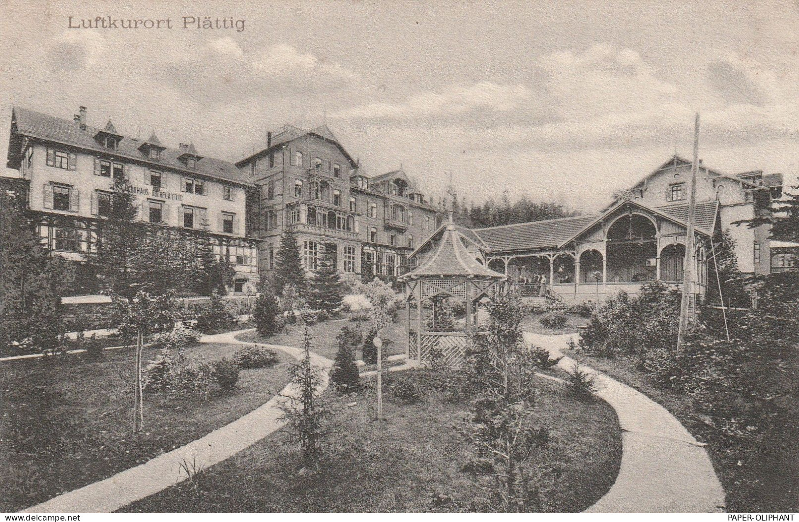 7580 BÜHL, Hotel Plättig / Bühlerhöhe, 1906 - Buehl