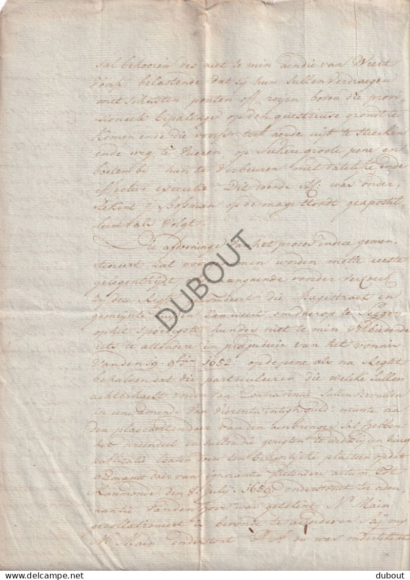 Bocholt - Manuscript  1652 (latere Kopie 18de Eeuw)  (V3098) - Manuscritos