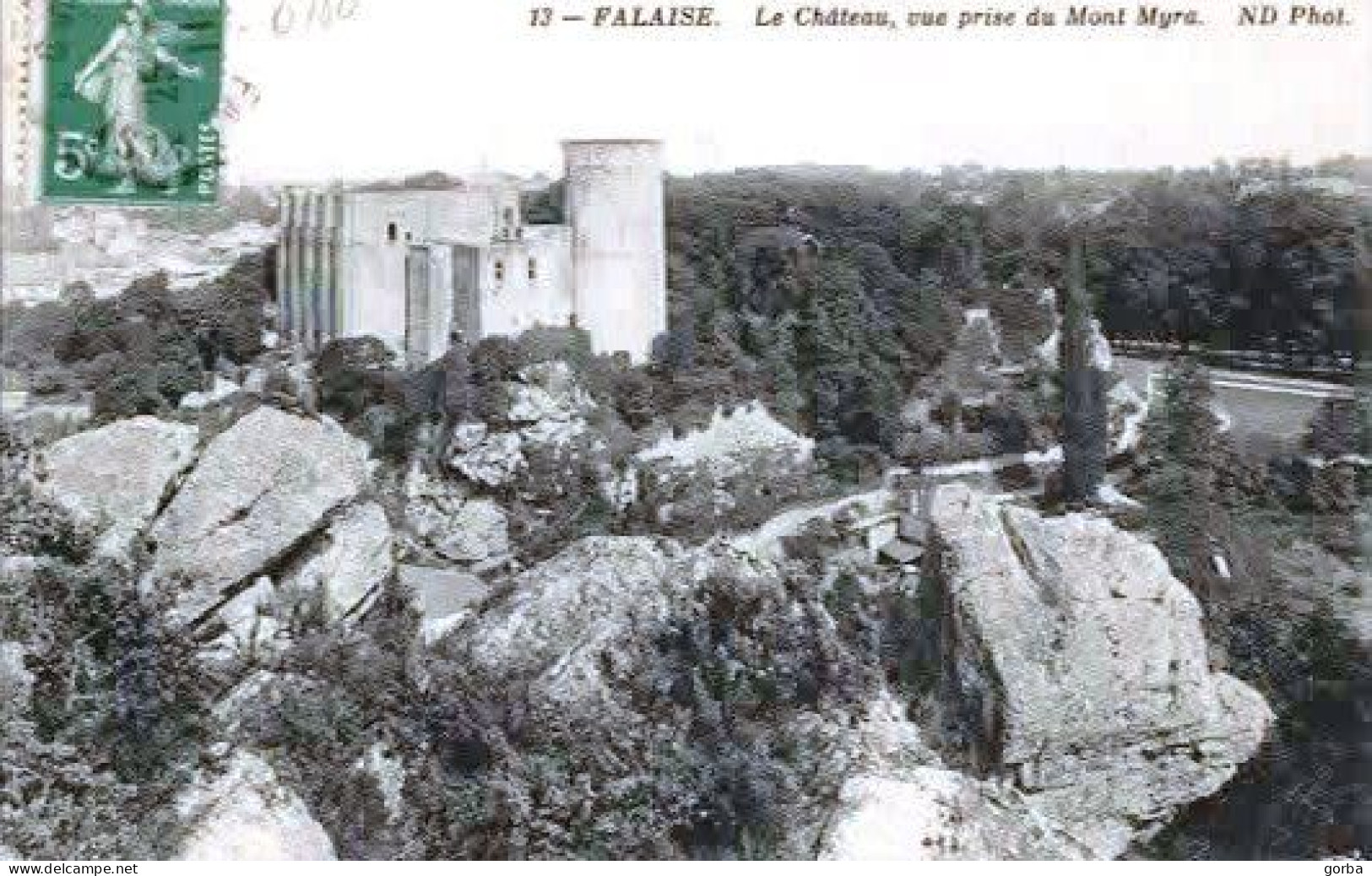 *CPA - 14 - CALVADOS - FALAISE - Le Château Vue Prise Du Mont Myra - Falaise