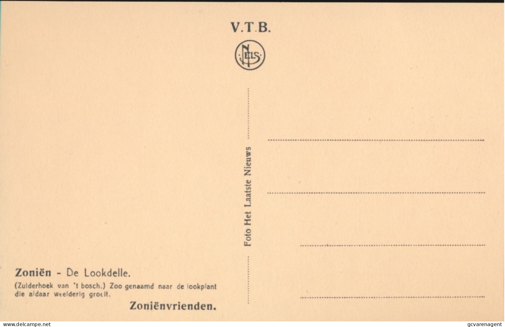 BRUXELLES.  ZOIËN = DE LOOKDELLE        ZIE AFBEELDINGEN - Foreste, Parchi, Giardini