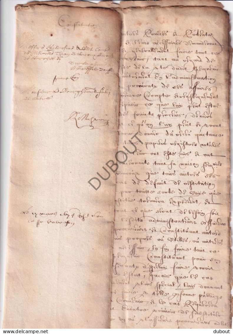 Manuscrit 1673 Concernant Jerome Albert Comte De Mérode Et De Thian  (V3095) - Manuscrits