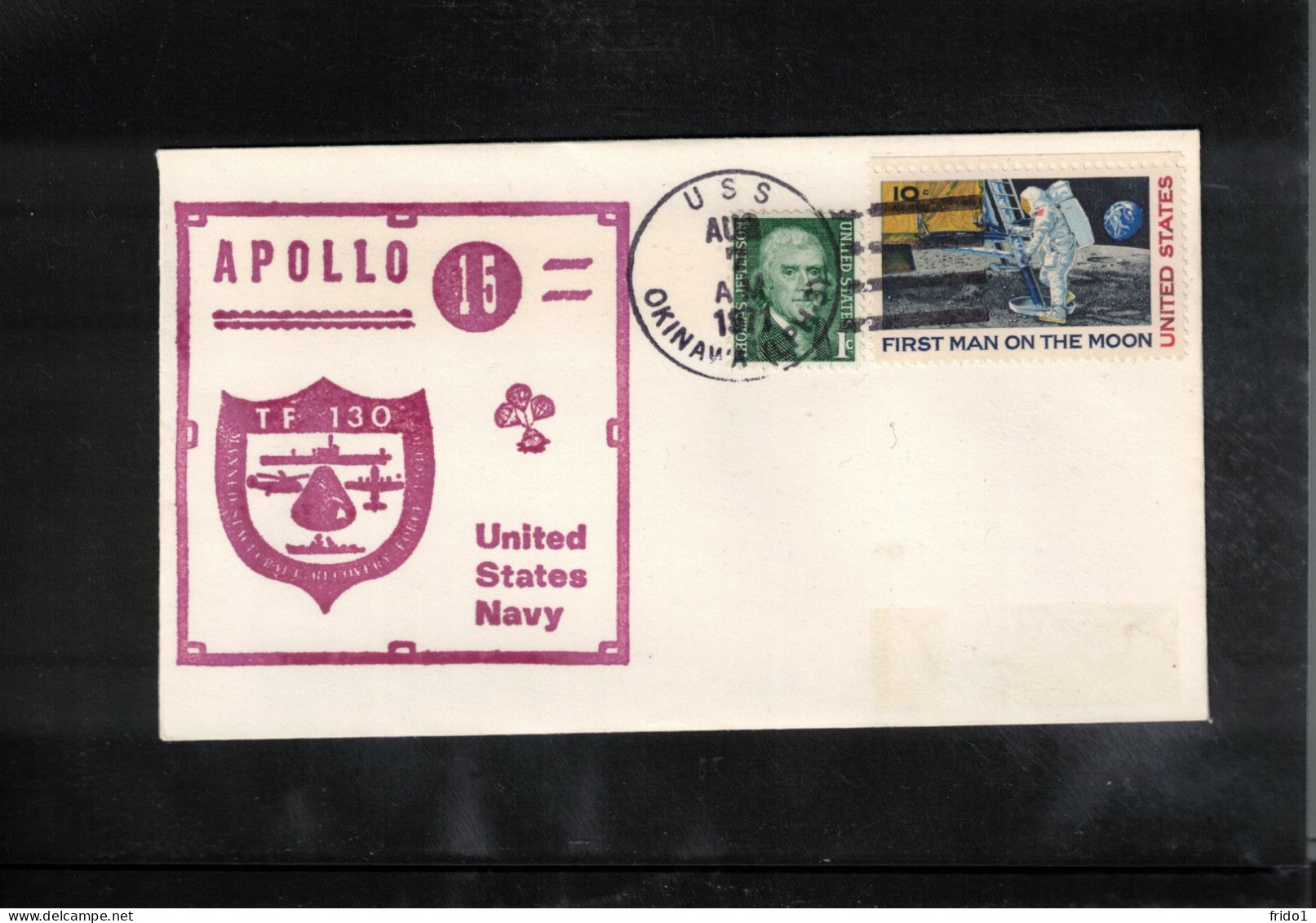 USA 1971 Space / Weltraum - Apollo 15 US Navy Recovery Force TF 130 - USS OKINAWA Interesting Cover - Verenigde Staten