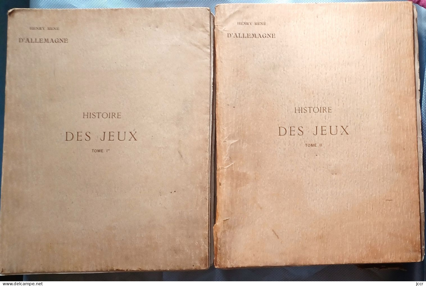 Histoire Des Jeux - Henry René D'Allemagne - 2 Volumes - 1927 - Envoi Signé Edouard Herriot - 1901-1940