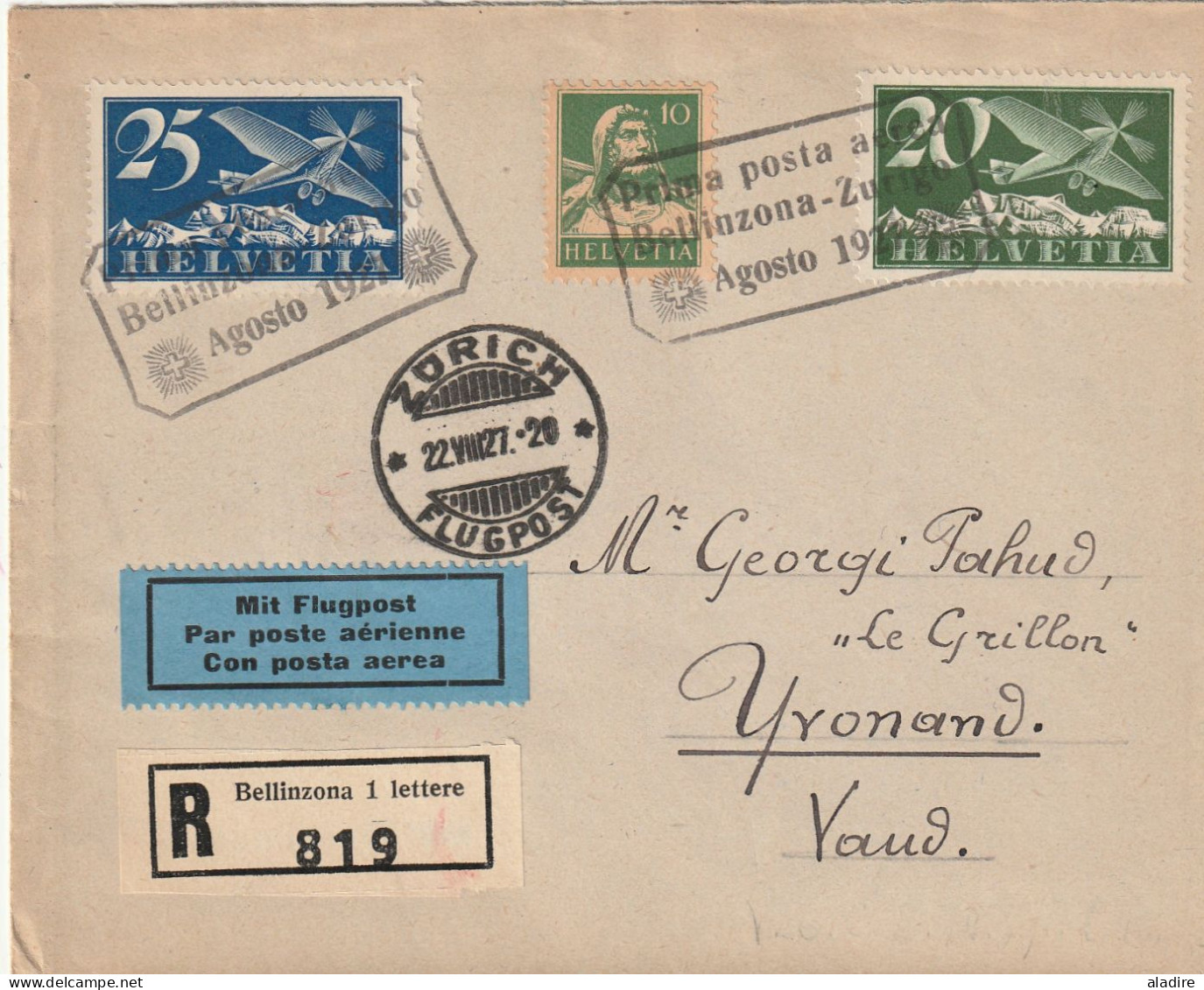 1900 / 2003 - petite collection de 12 CP et enveloppes (recommandé et poste aérienne) de SUISSE - 24 scans