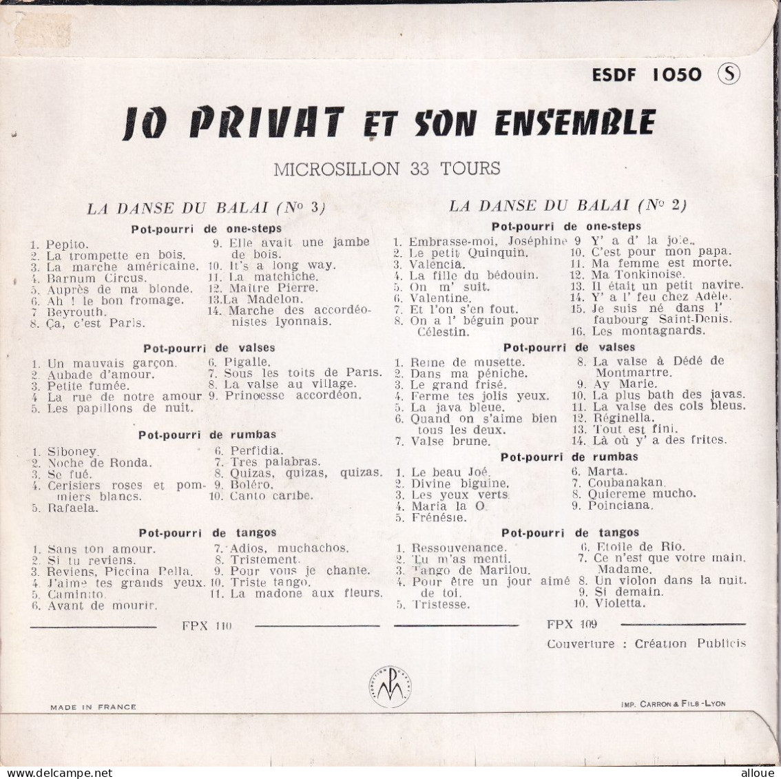 JO PRIVAT  - FR EP -  CHA-CHA-CHA MADEMOISELLE   + 3 - Autres - Musique Française