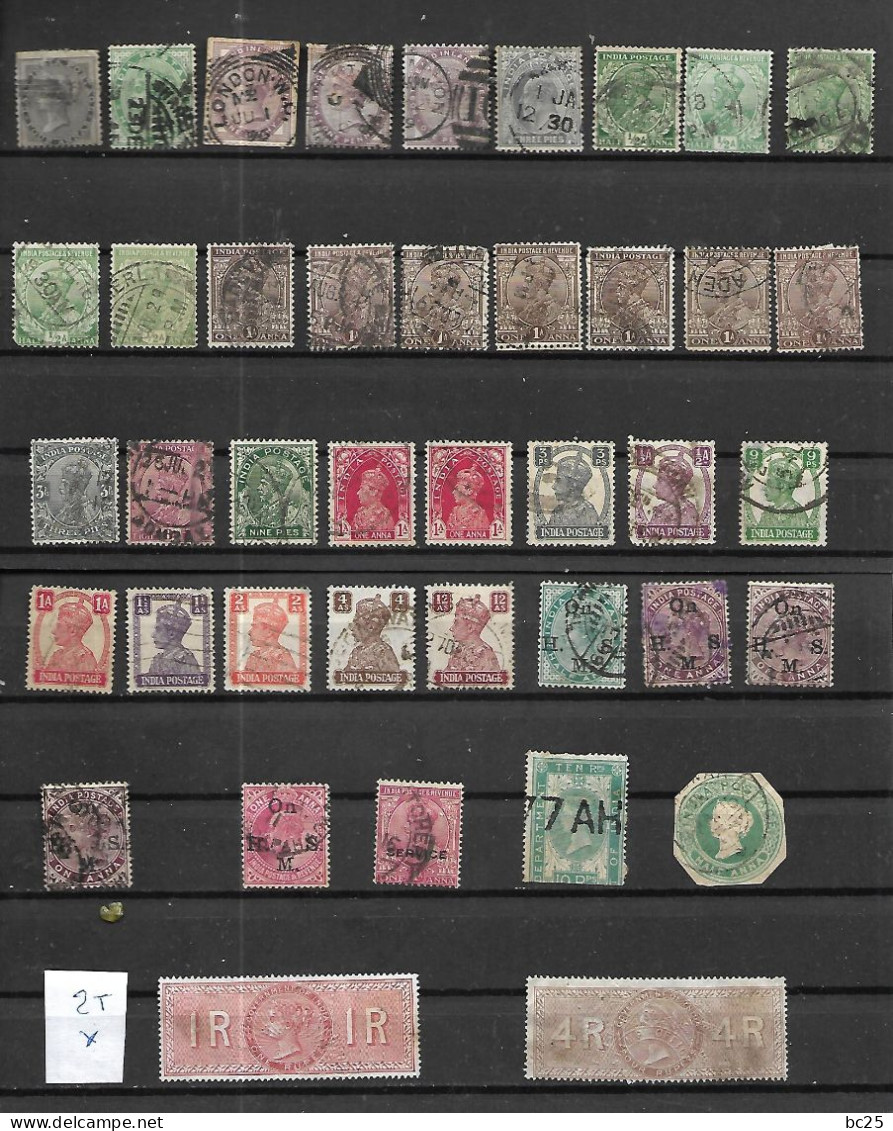 INDE ANGLAISE-40 TRES BEAUX TIMBRES DONT 2 NEUFS * ET 38 OBLITERES -PAS EMINCES -DEPUIS 1856 - Autres & Non Classés